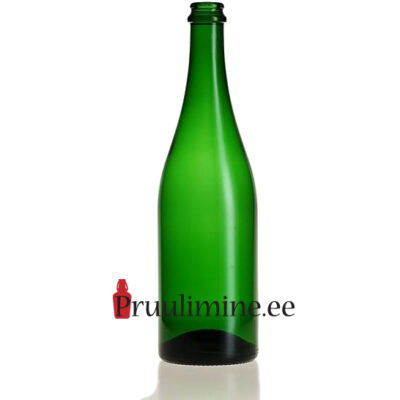 Šampanjapudel 0.75l roheline, ilma korgita-0