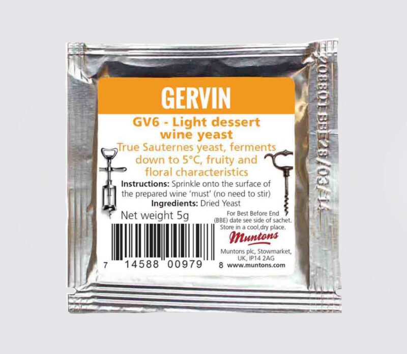 GV6 - Light dessert wine yeast, 5g-0